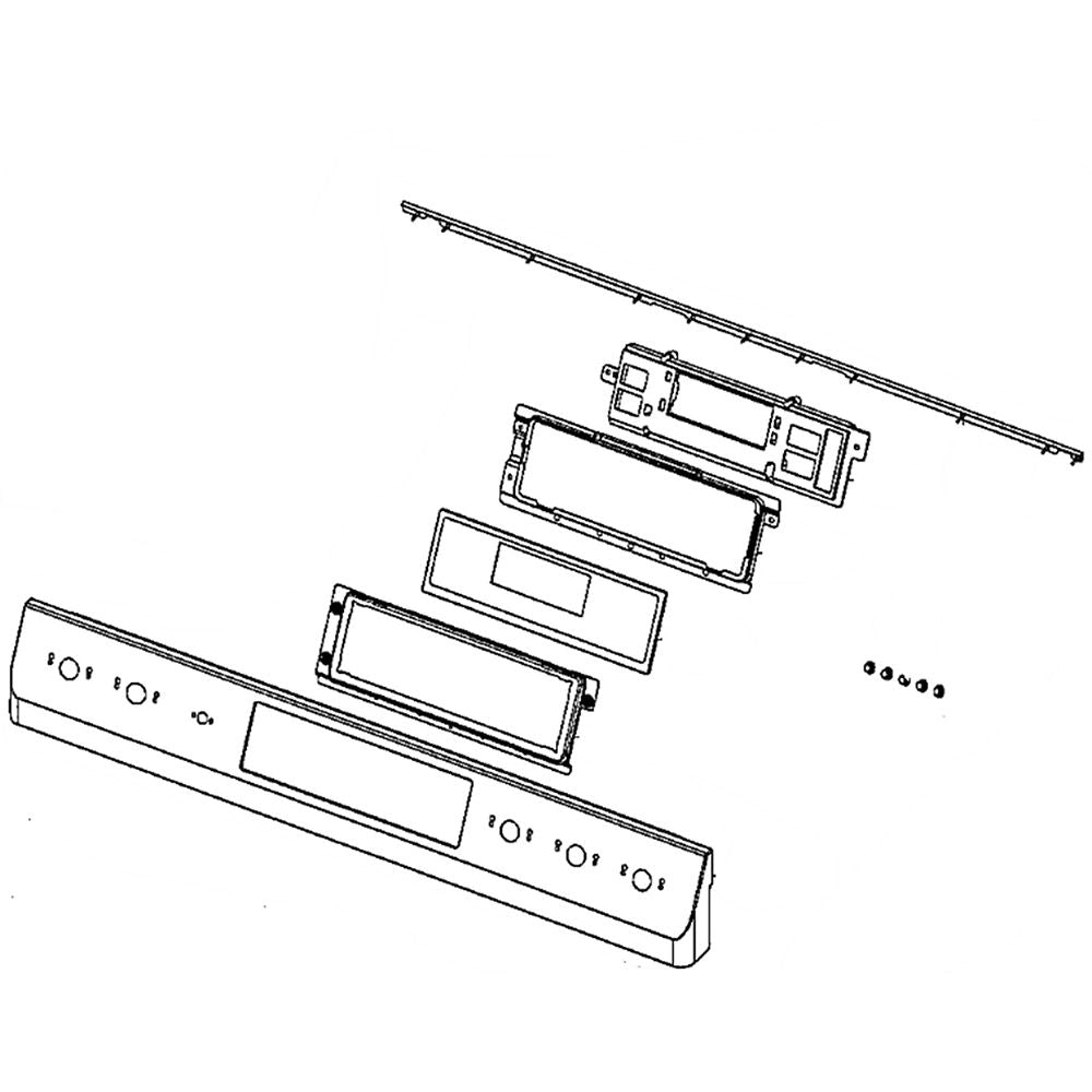 Samsung DG94-01727A Range Control Panel Assembly - Samsung Parts USA
