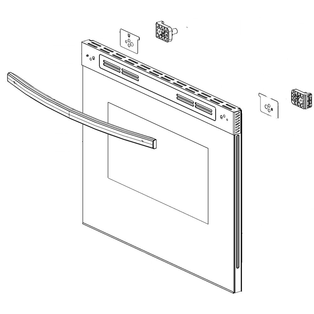 Panneau extérieur de porte de four Samsung DG94-03604A