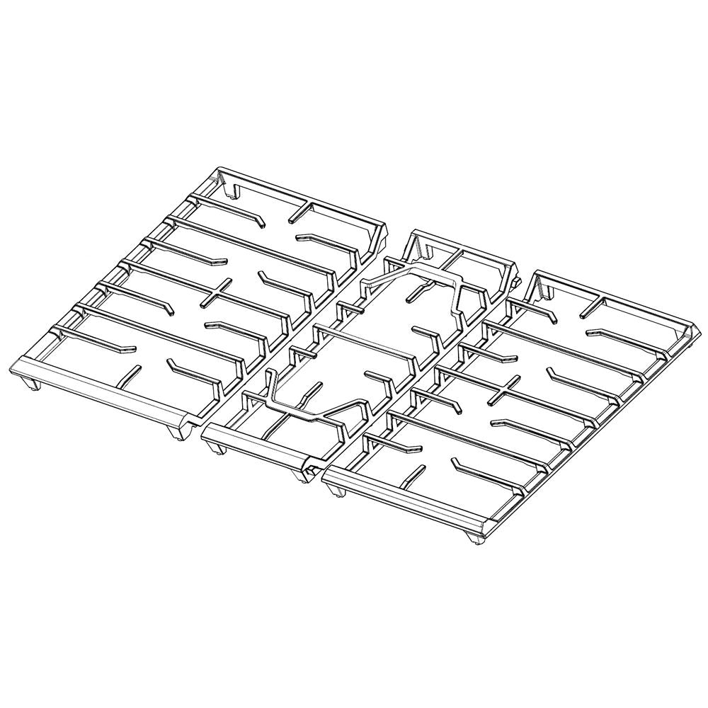 Ensemble de grille de brûleur de surface de cuisinière Samsung DG98-02111A