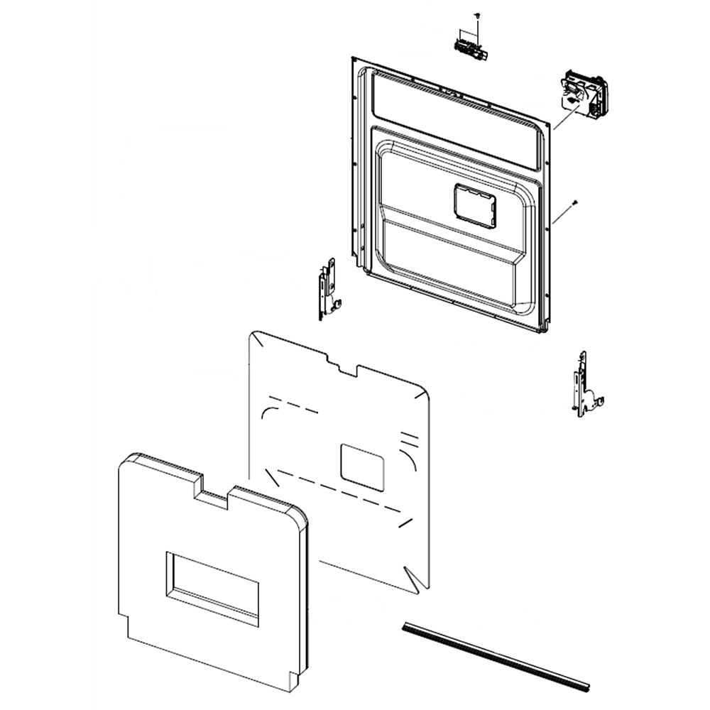 Panneau intérieur de porte de lave-vaisselle Samsung DD97-00607E