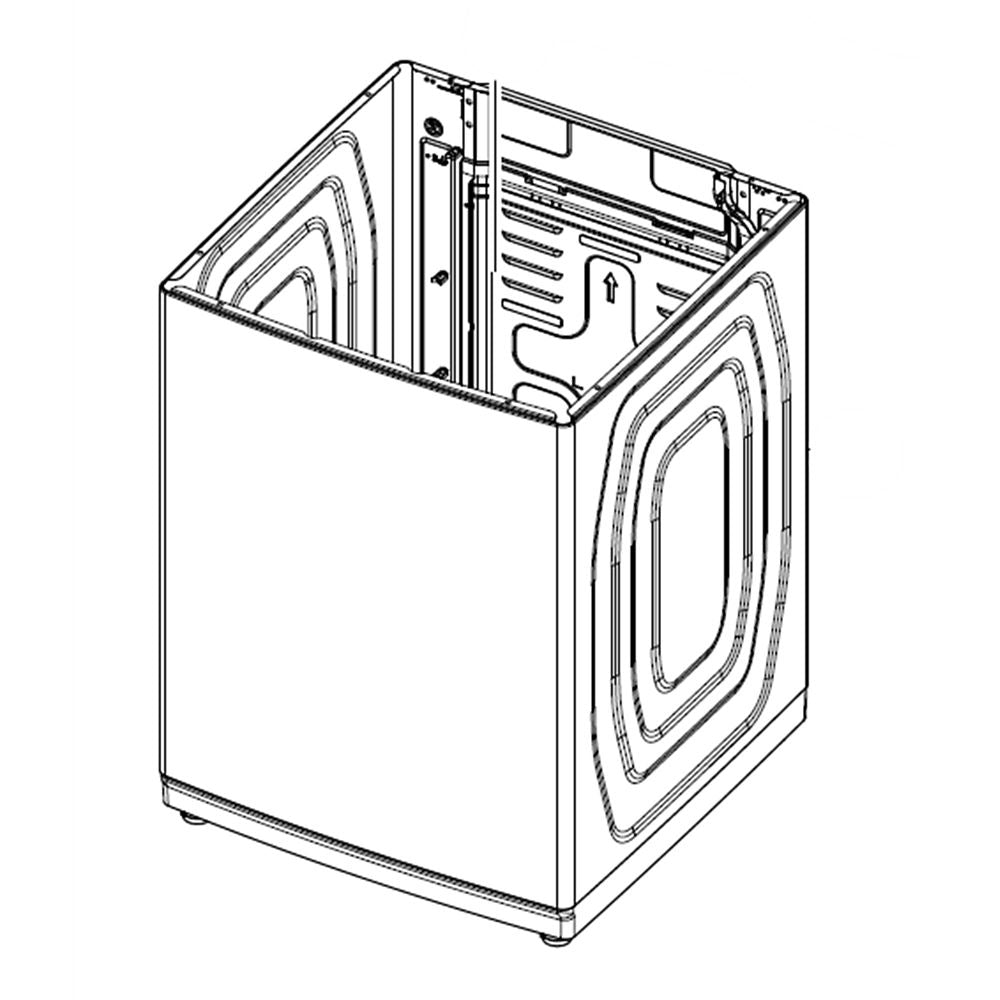 Pièces du boîtier du châssis Samsung DC90-27225A