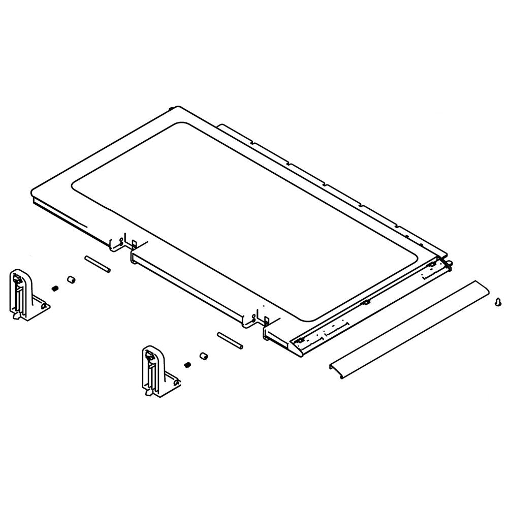 Ensemble de clayette pliante pour réfrigérateur Samsung DA97-14317A