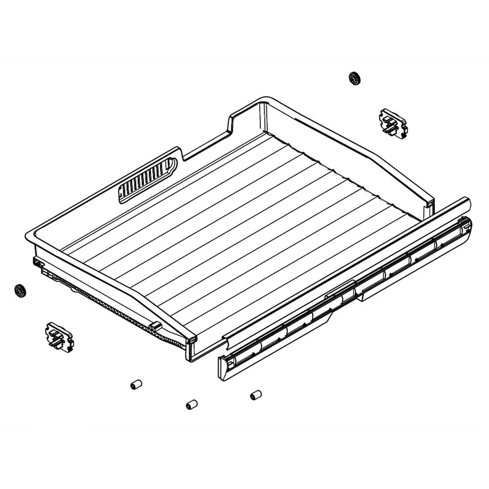 Tiroir de rangement pour réfrigérateur Samsung DA97-14609B (remplace le modèle Da97-14609A)