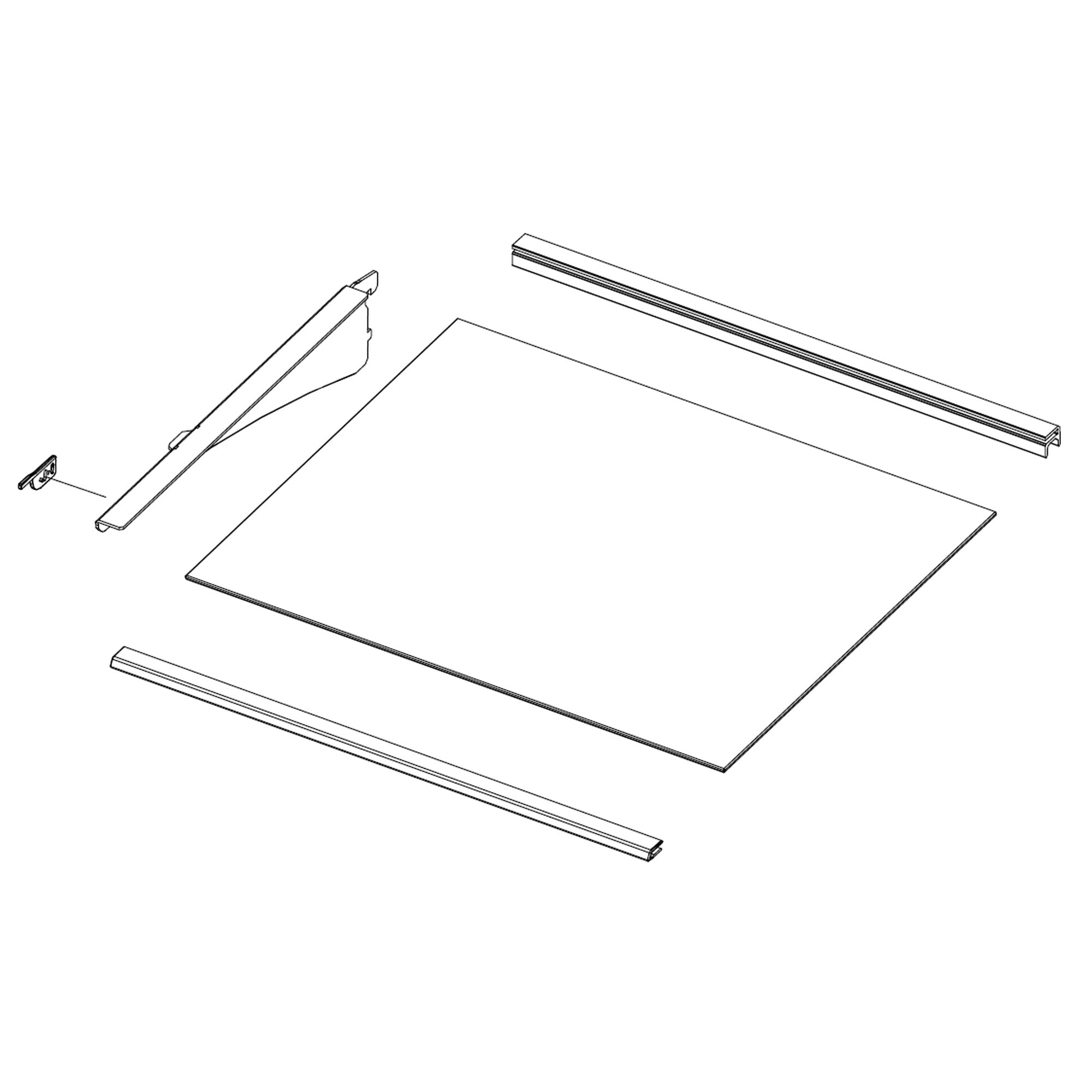 Ensemble de clayettes pour réfrigérateur Samsung DA97-20043A