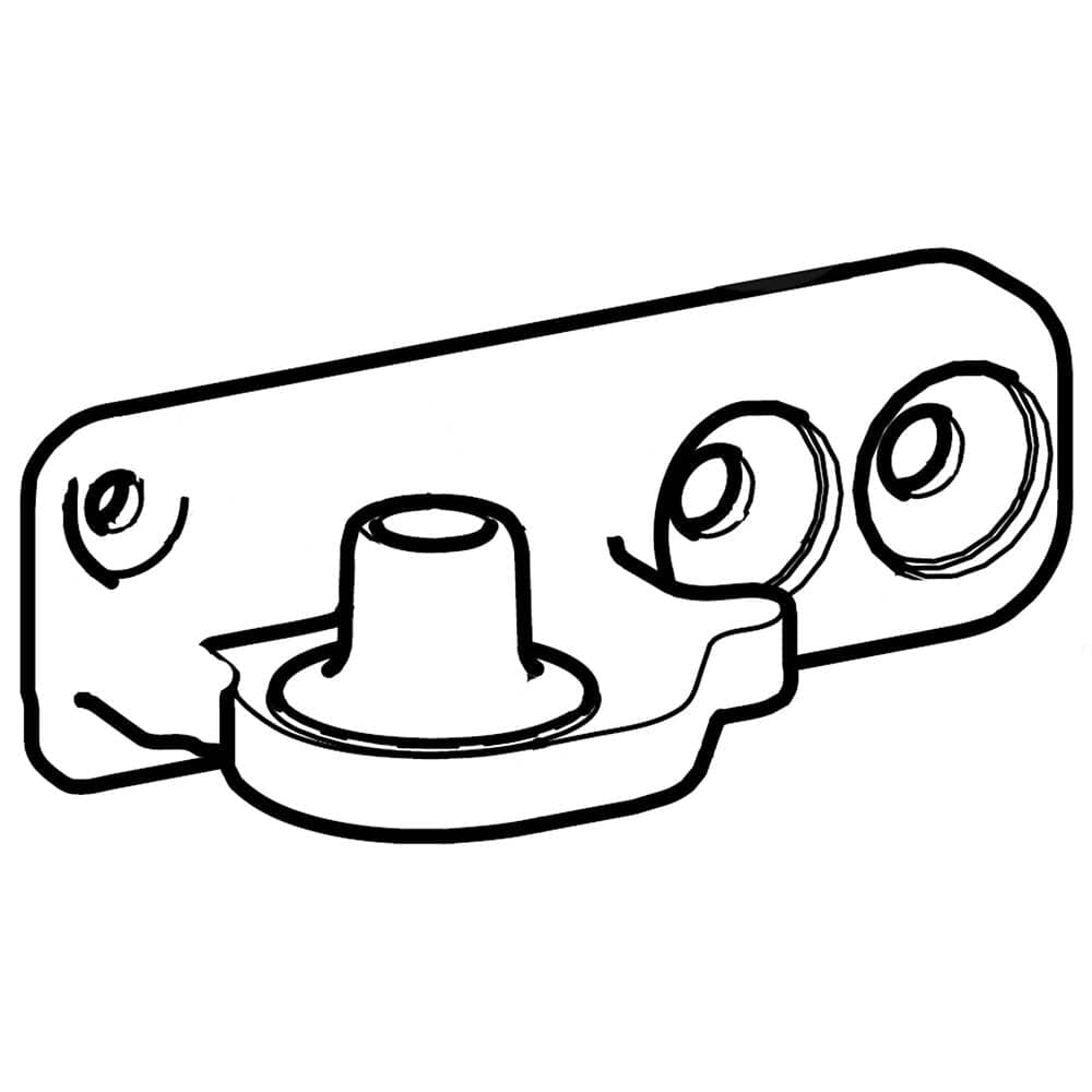 Charnière de porte de réfrigérateur Samsung DA61-10859B, centre gauche