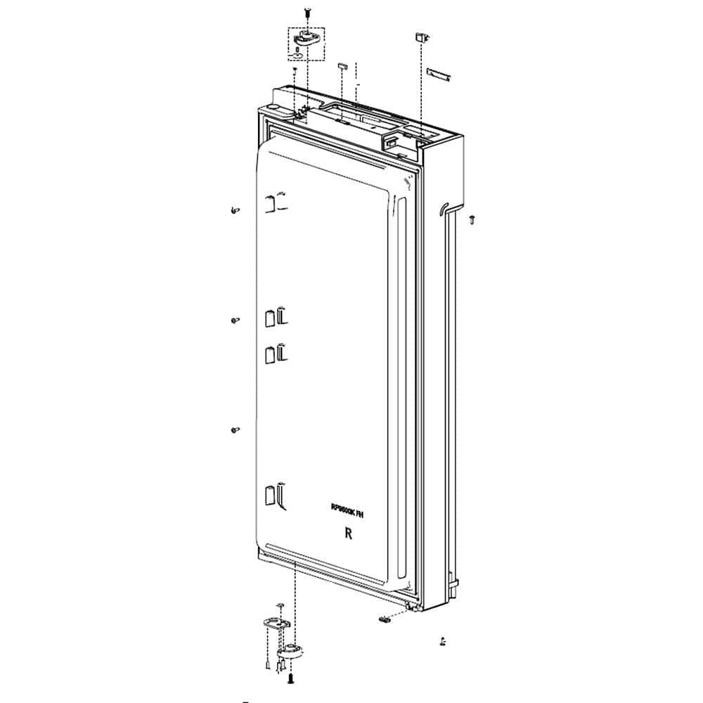 Porte de réfrigérateur droite Samsung DA91-04575B