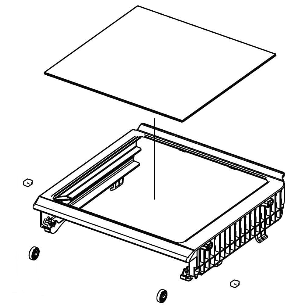 Samsung DA97-06137B Assemblage Shelf-Fre Low