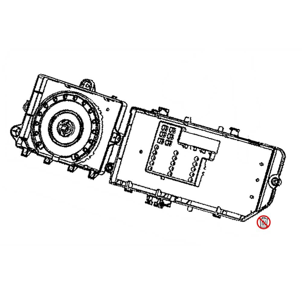 Interface utilisateur du sèche-linge Samsung DC92-01607P