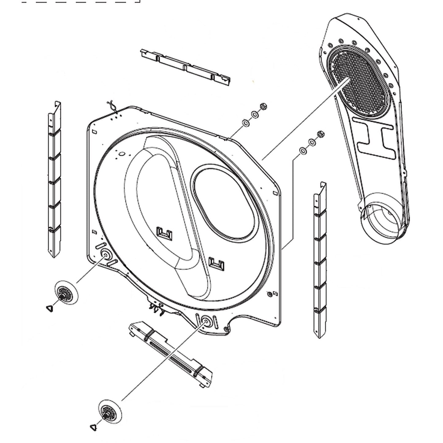 DC97-17076Z ASSEMBLAGE TAMBOUR ARRIÈRE