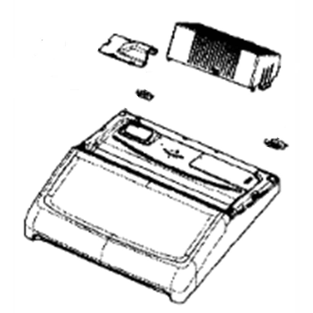 Panneau supérieur du sèche-linge Samsung DC97-19247A