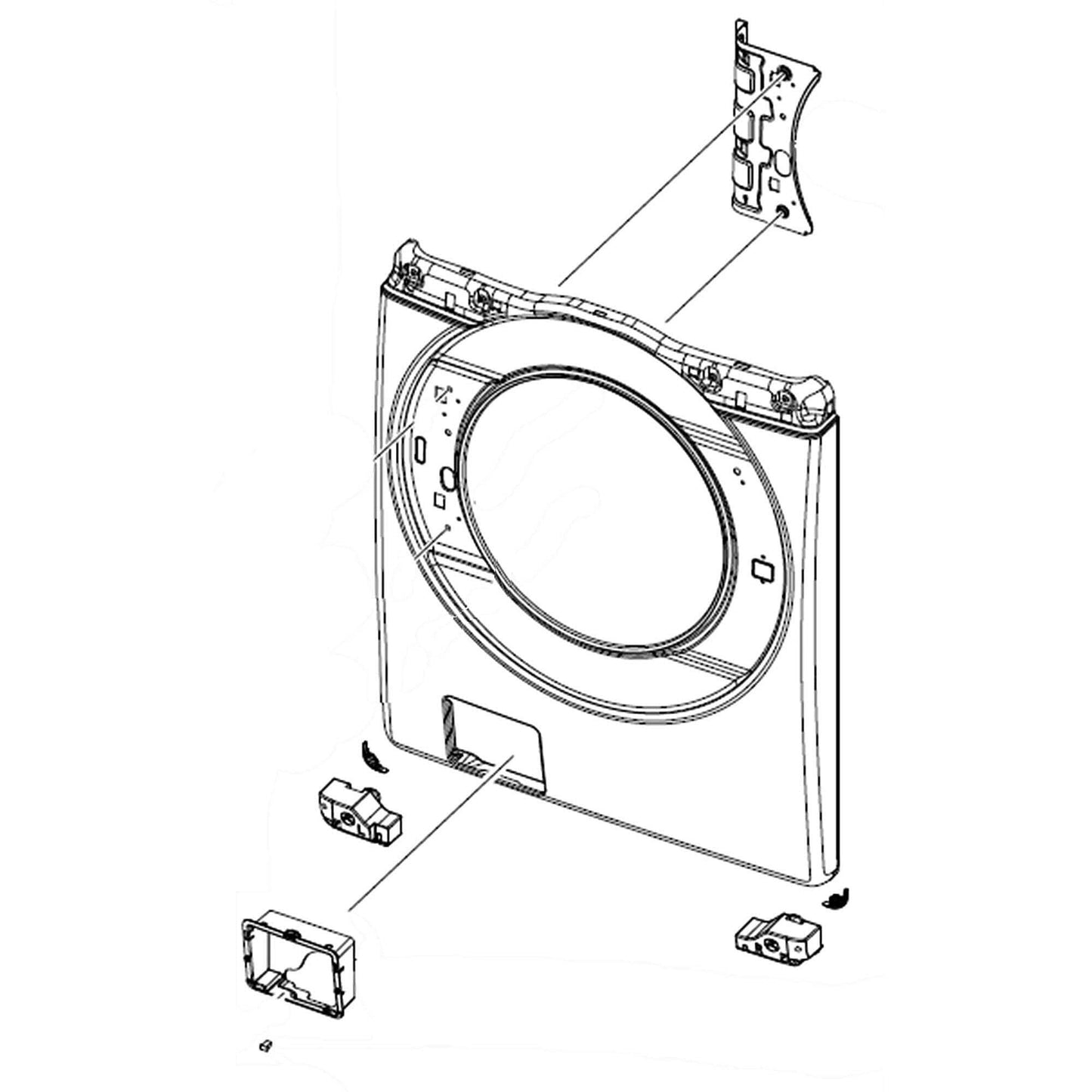 Cadre d'assemblage avant Samsung DC97-22196A