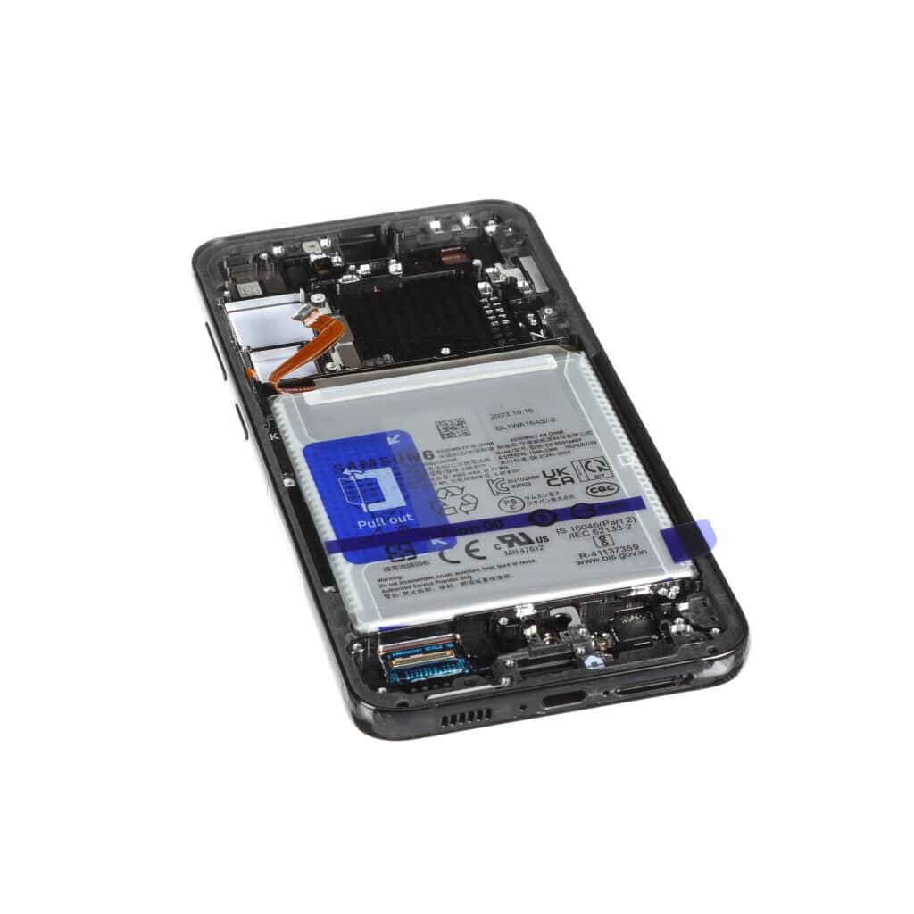 Samsung Mobile Galaxy S23+ SVC Complete LCD Display Screen with Frame (Phantom Black) - GH82-30469A
