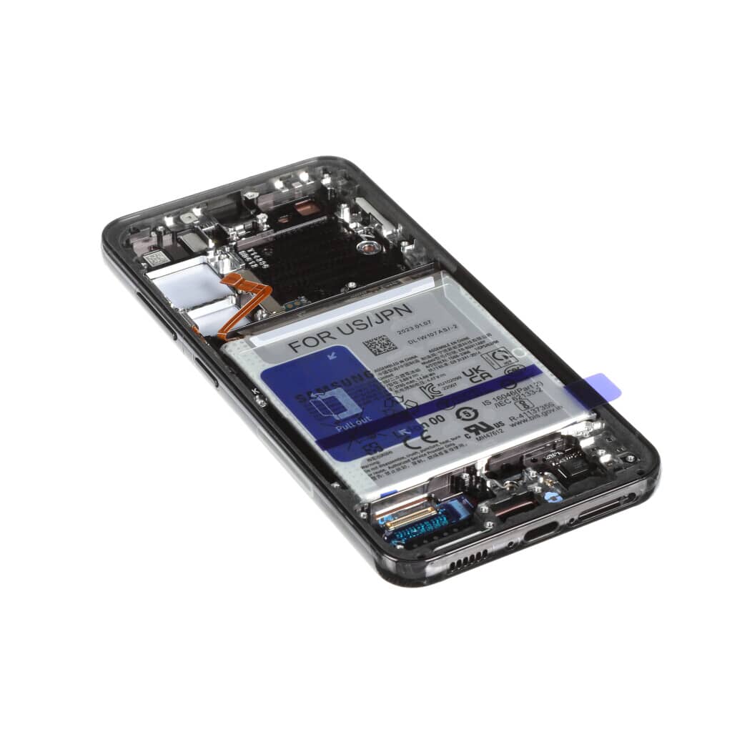 Samsung Mobile Galaxy S23 SVC Complete LCD Display Screen with Frame (Phantom Black) - GH82-30749A