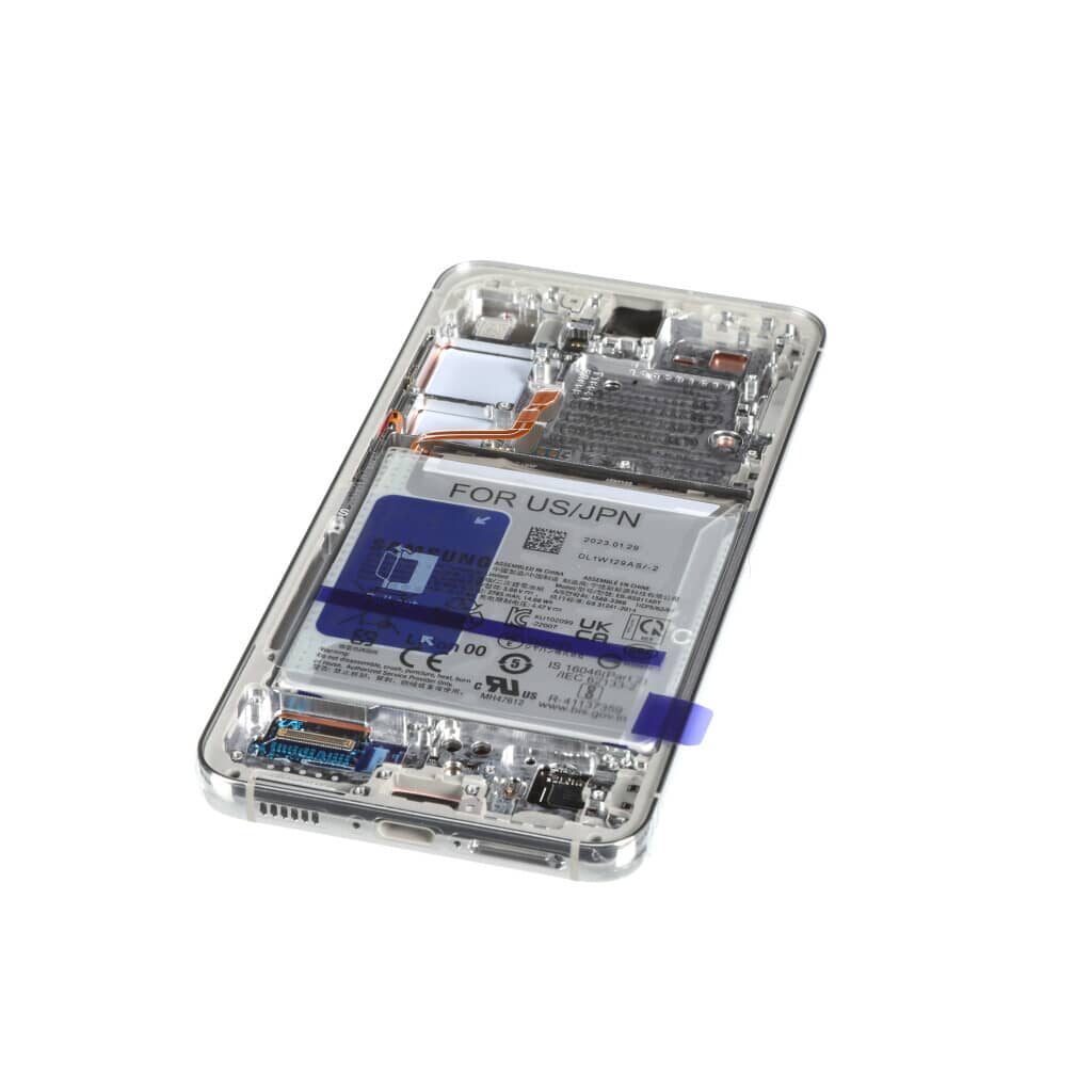 Samsung Mobile Galaxy S23 SVC Complete LCD Display Screen (Cream) - GH82-30749F