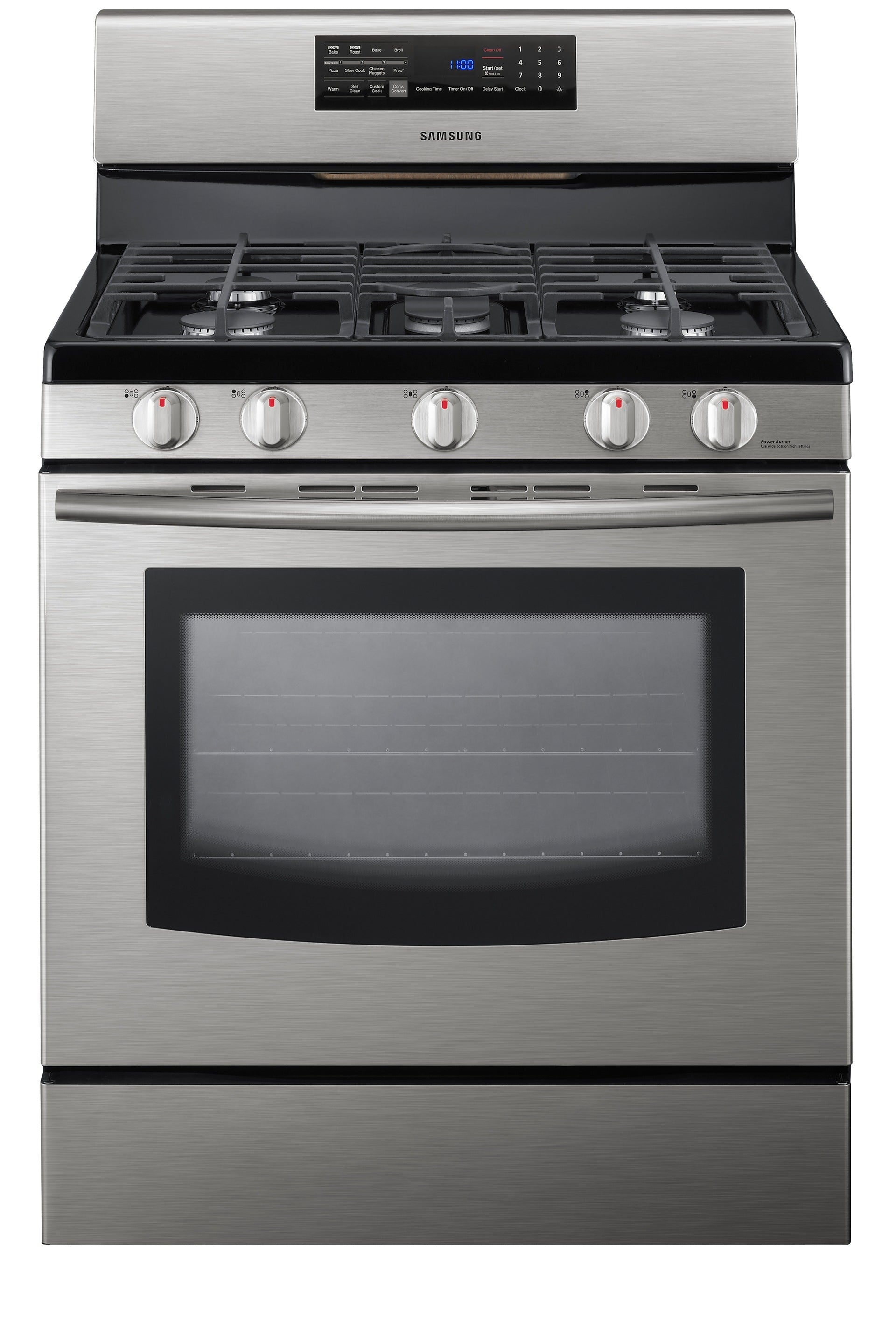 Samsung FX710BGSXAA Range - 5-Burner Gas Range with Large Oven Capacity and Smart Control