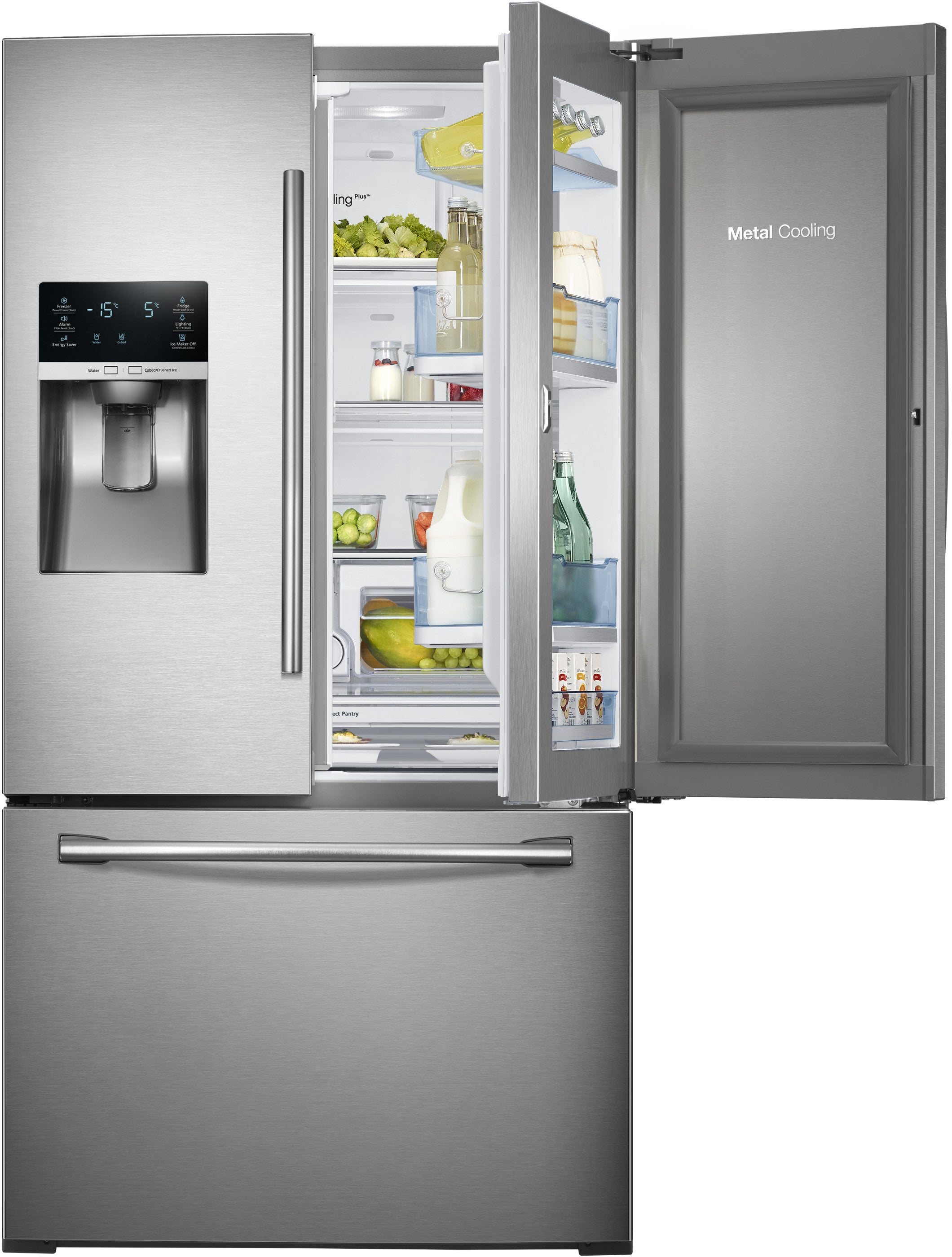 Réfrigérateur à portes françaises Samsung RF28HDEDTSR/AA de 28 pi³ à 3 portes