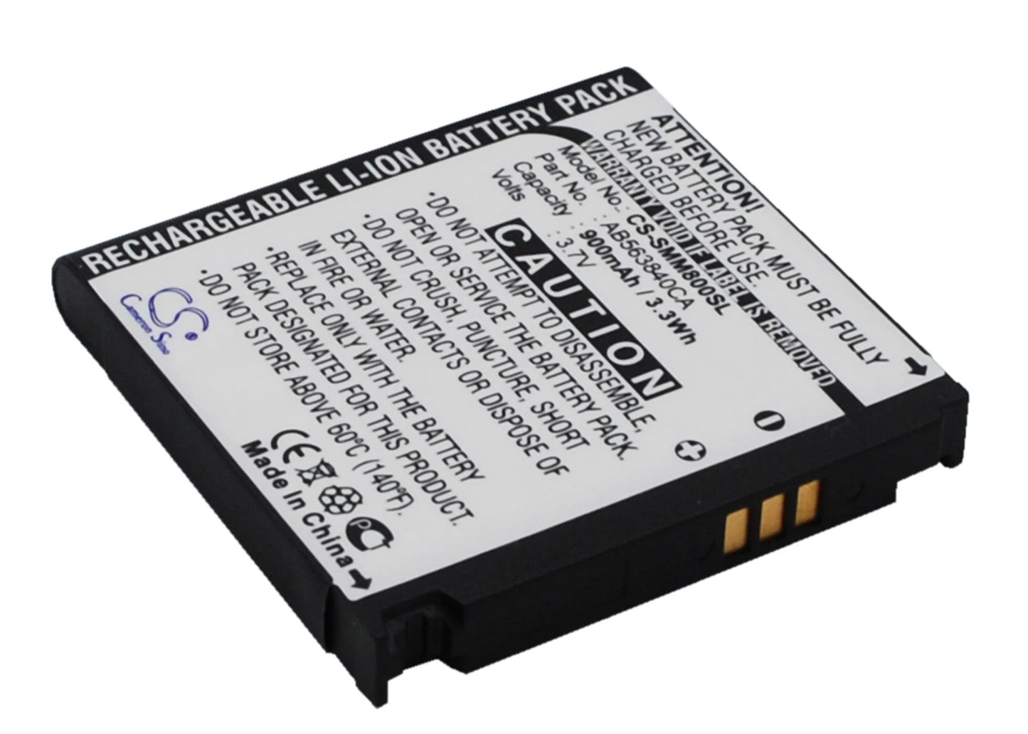 Samsung Mobile Galaxy S High Power Lithium-Ion Battery - AB823450CAB