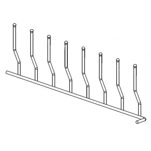 Samsung DD67-00187A Dishwasher Folding Tine Row, Left Front - Samsung Parts USA