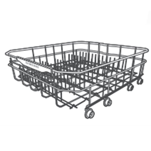 Samsung DD97-00185B Dishwasher Dishrack Assembly, Lower - Samsung Parts USA