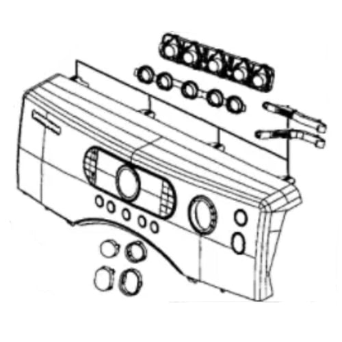 Samsung DC97-12627D Dryer Control Panel Assembly - Samsung Parts USA