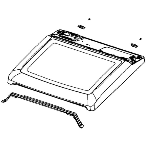 Samsung DC97-16954H Dryer Top Panel - Samsung Parts USA