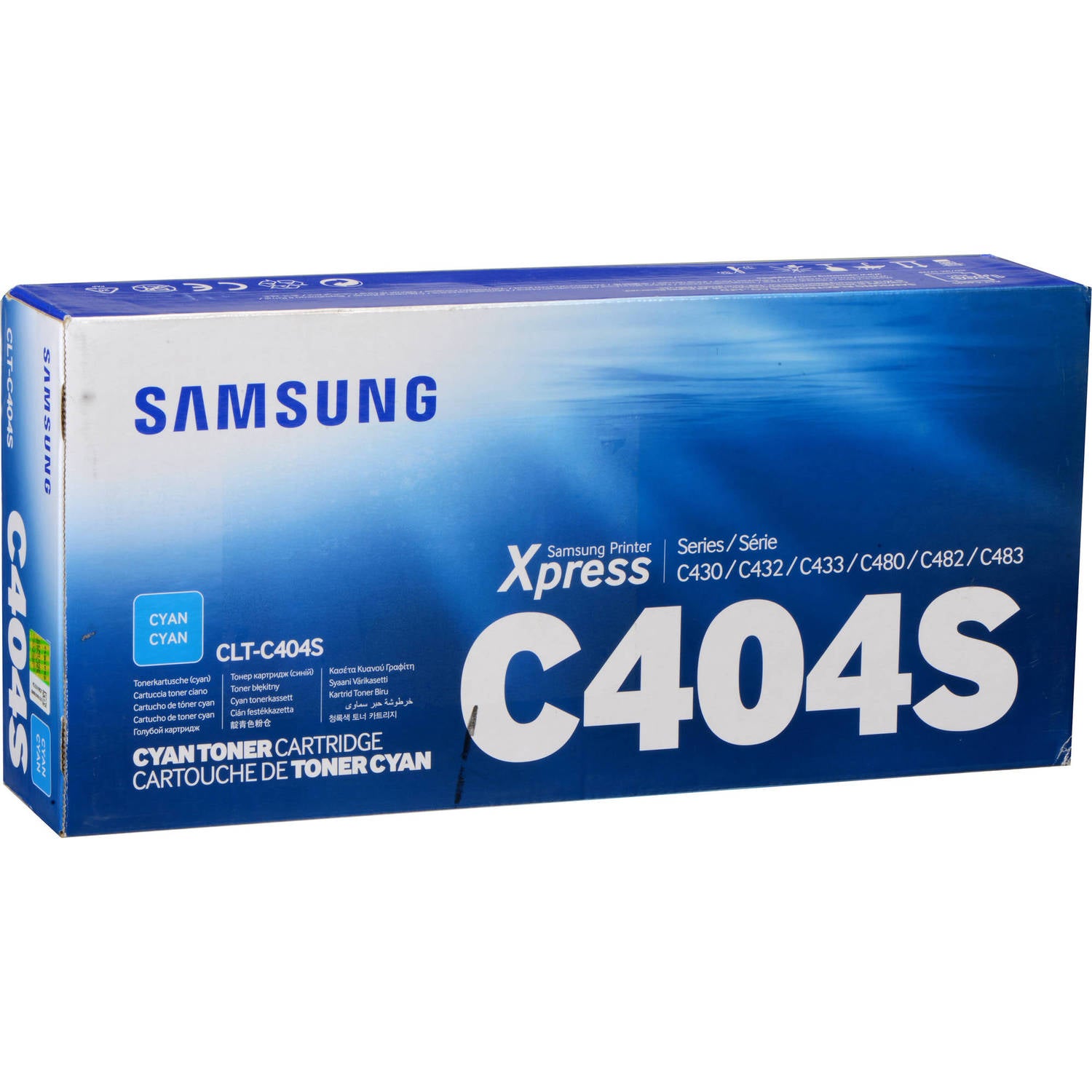 Samsung CLTC404S/XAA Color Laser Printer Toner Cartridge - High-Yield Black Toner Cartridge for Color Laser Printers