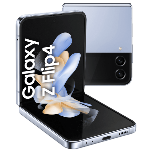 Samsung Galaxy Z Flip4 5G SM-F721U7HEXAA - Débloqué en usine, bleu, 256 Go de stockage, son Dolby Atmos