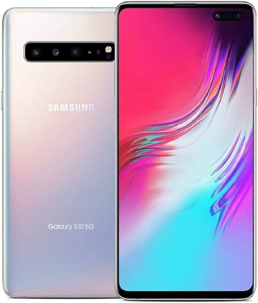 Samsung Galaxy S10 5G SM-G977UZSEVZW - Verizon Locked, 5G Connectivity, 512GB Storage, Prism Silver, Wireless PowerShare