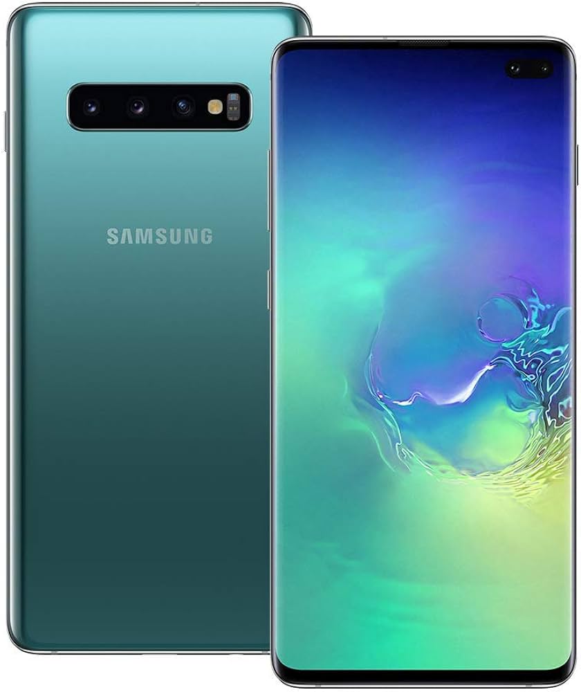 Samsung Galaxy S10+ SM4G975UZIAATT - AT&T Locked, Prism Green, 128GB Storage, AI Scene Optimization