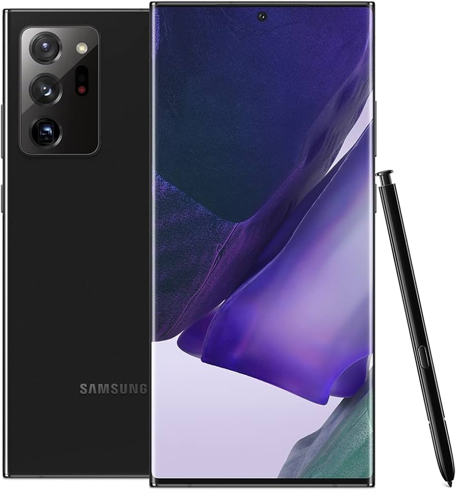Samsung Galaxy Note20 Ultra 5G SM3N986UZKFXAR - Factory Unlocked, Mystic Black, 1TB Storage, AI Super Flex Mode