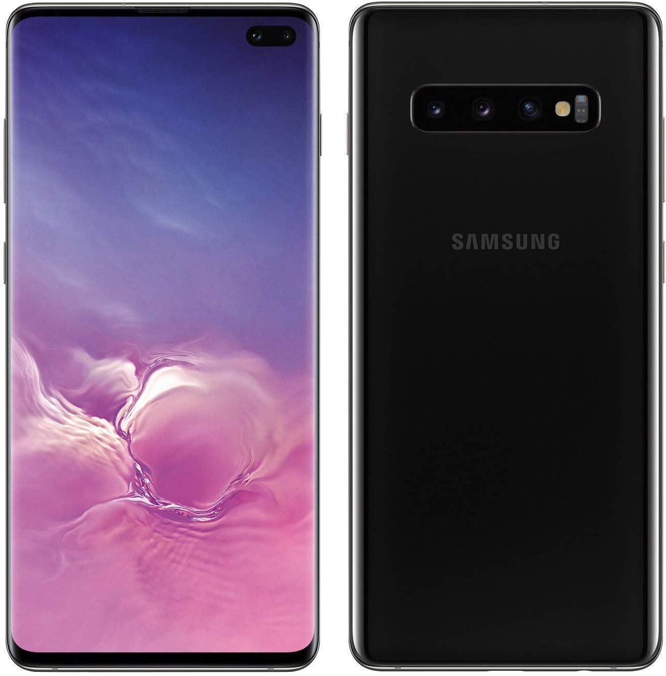 Samsung Galaxy S10+ SM-G975UCKAVZW - Verizon Locked, Ceramic Black, 128GB Storage, HDR10+ AMOLED Display