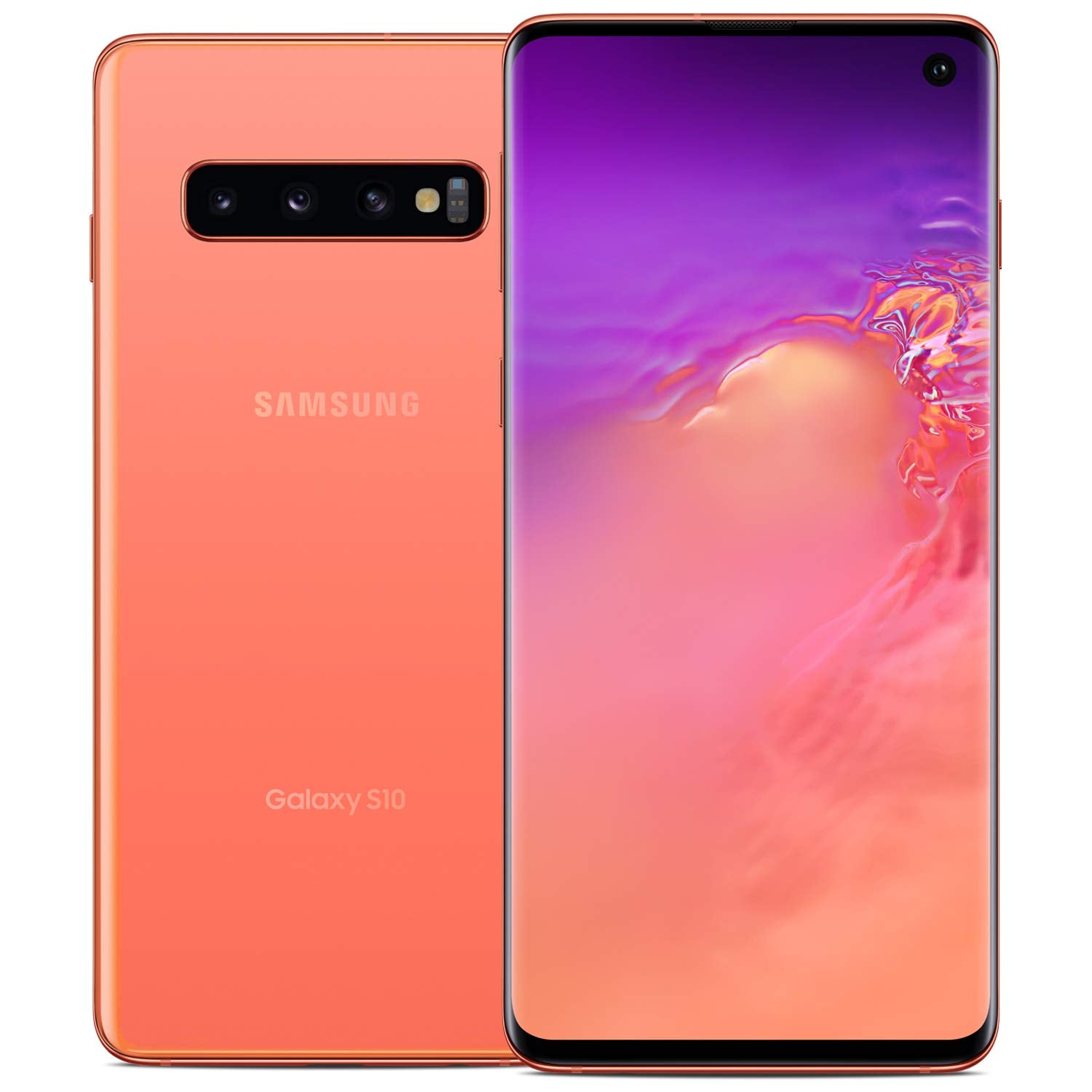 Samsung Galaxy S10 SM-G973UZIAATT - AT&T Locked, Flamingo Pink, 128GB Storage, Wireless PowerShare