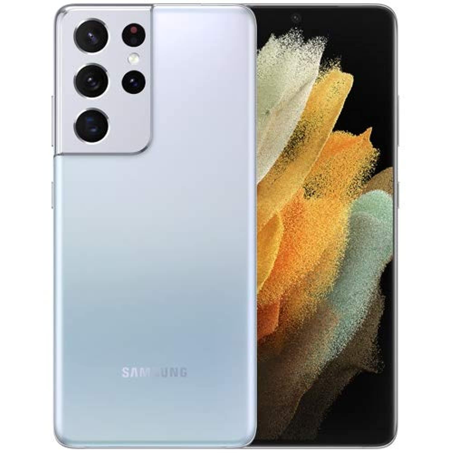 Samsung Galaxy S21 Ultra 5G SM3G998UZSAXAR - Factory Unlocked, Phantom Silver, 256GB Storage, AI Scene Enhancement