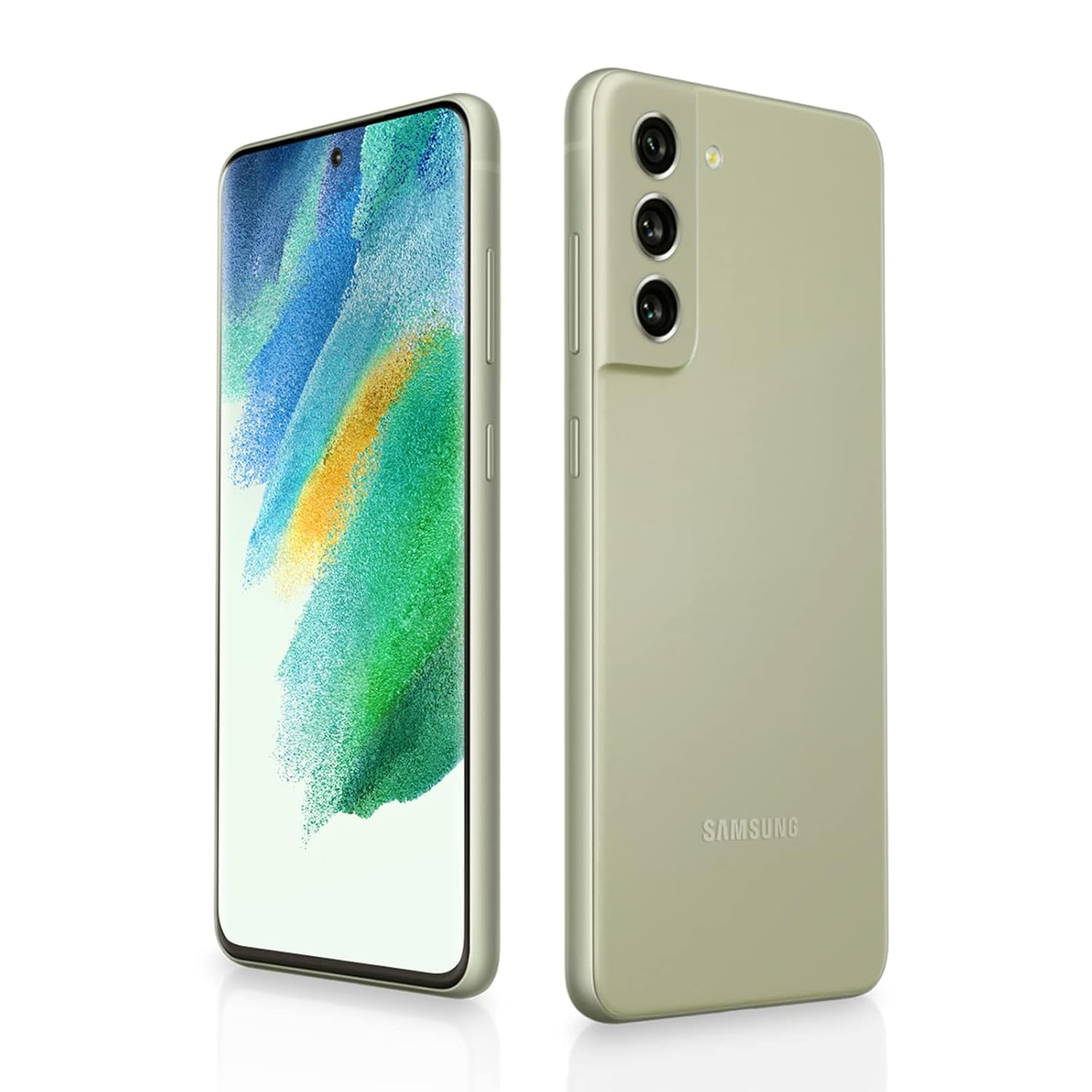Samsung Galaxy S21 FE 5G SM3G990ULGAXAR - Factory Unlocked, Olive Green, 128GB Storage, Snapdragon 888