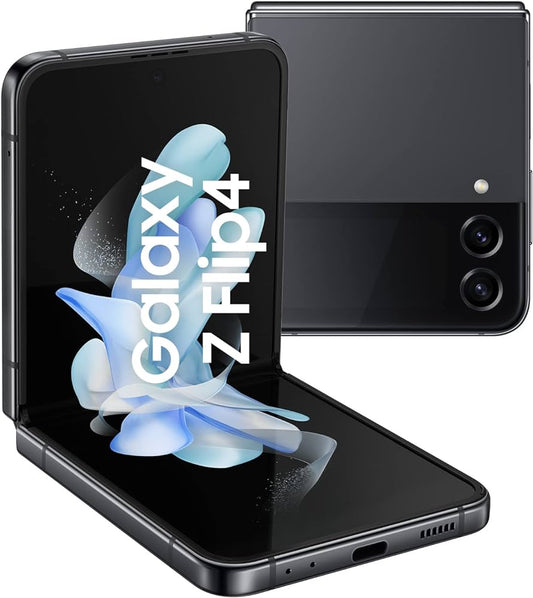 Samsung Galaxy Z Flip4 5G SM-F721U5GEXAA - T-Mobile Locked, Graphite, 256GB Storage, Gorilla Glass Victus+