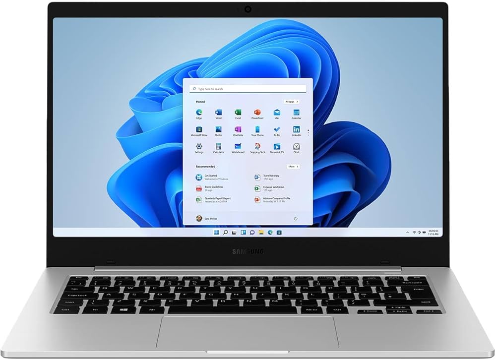 Samsung NP340XLAKA1UK: 14-inch Professional Laptop with Secure Encryption and Ergonomic Design.