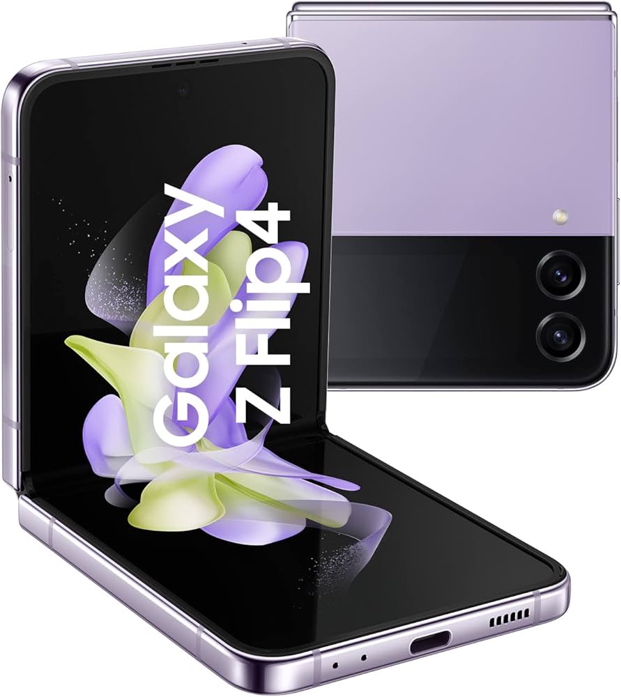 Samsung Galaxy Z Flip4 5G SM3F721UZAAXAA - Factory Unlocked, Bora Purple, 128GB Storage, AI FlexCam