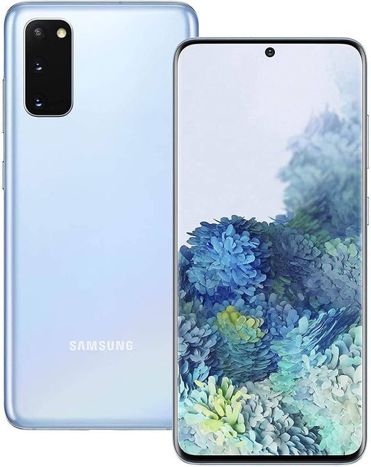 Samsung Galaxy S20+ SM-G986UZAAATT - Verrouillé par AT&amp;T, Bleu Cloud, Stockage 128 Go, Sécurité Samsung Knox Vault