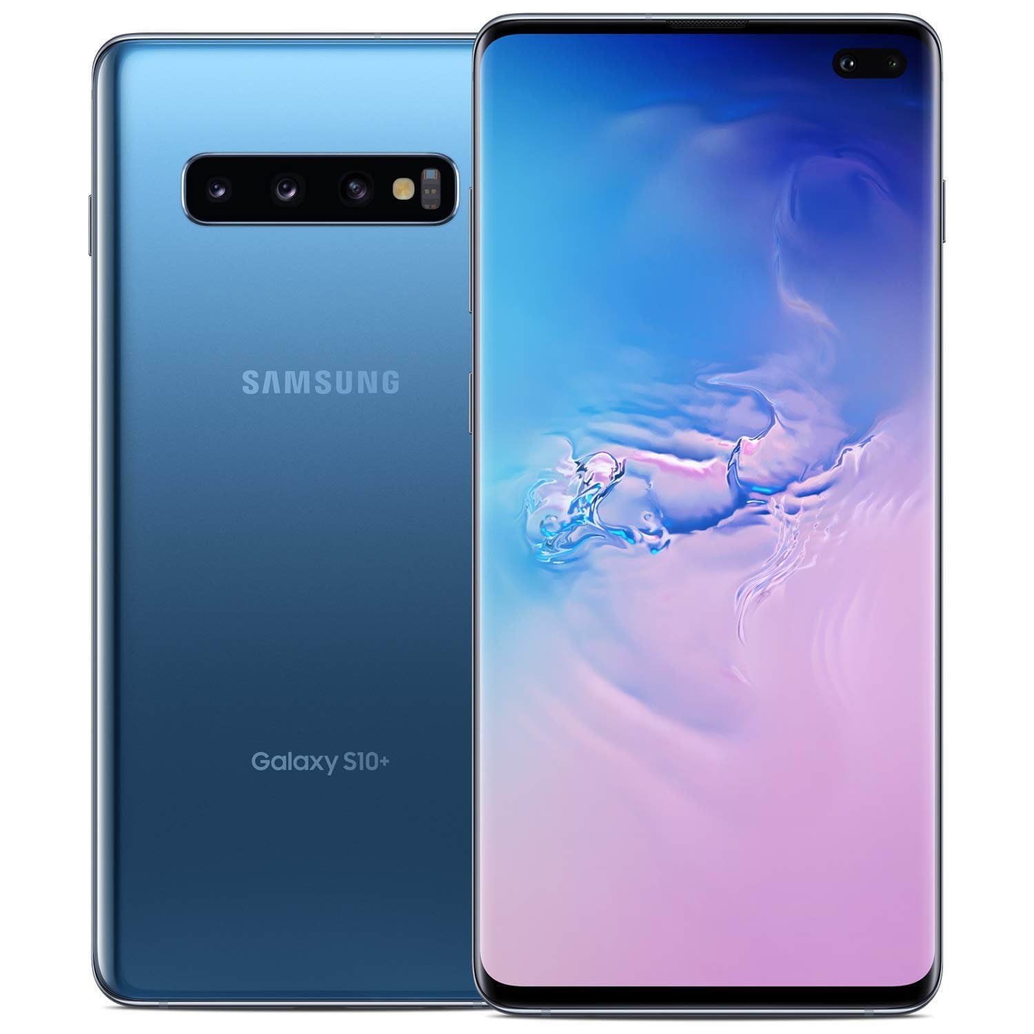Samsung Galaxy S10+ SM-G975UCWYTMB - T-Mobile Locked, Prism Blue, 128GB Storage, HDR10+ AMOLED Display