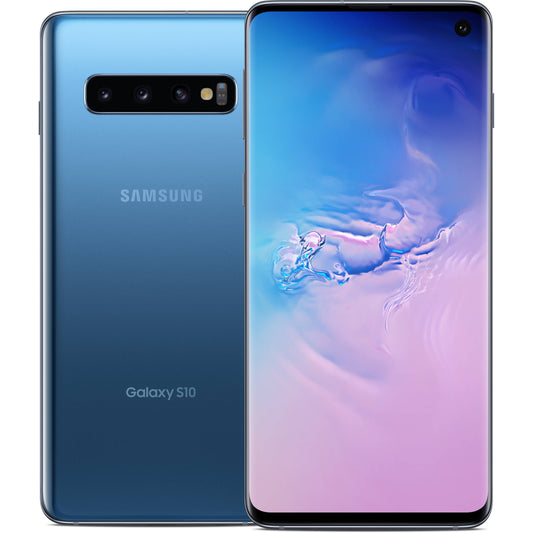 Samsung Galaxy S10 SM-G973UZBATMB - T-Mobile Locked, Prism Blue, 128GB Storage, Dolby Atmos Sound