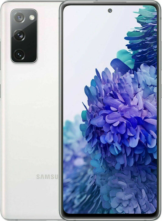 Samsung Galaxy S20 FE 5G SM-G781UZW8XAR - Factory Unlocked, Cloud White, 128GB Storage, HDR10+ AMOLED Display
