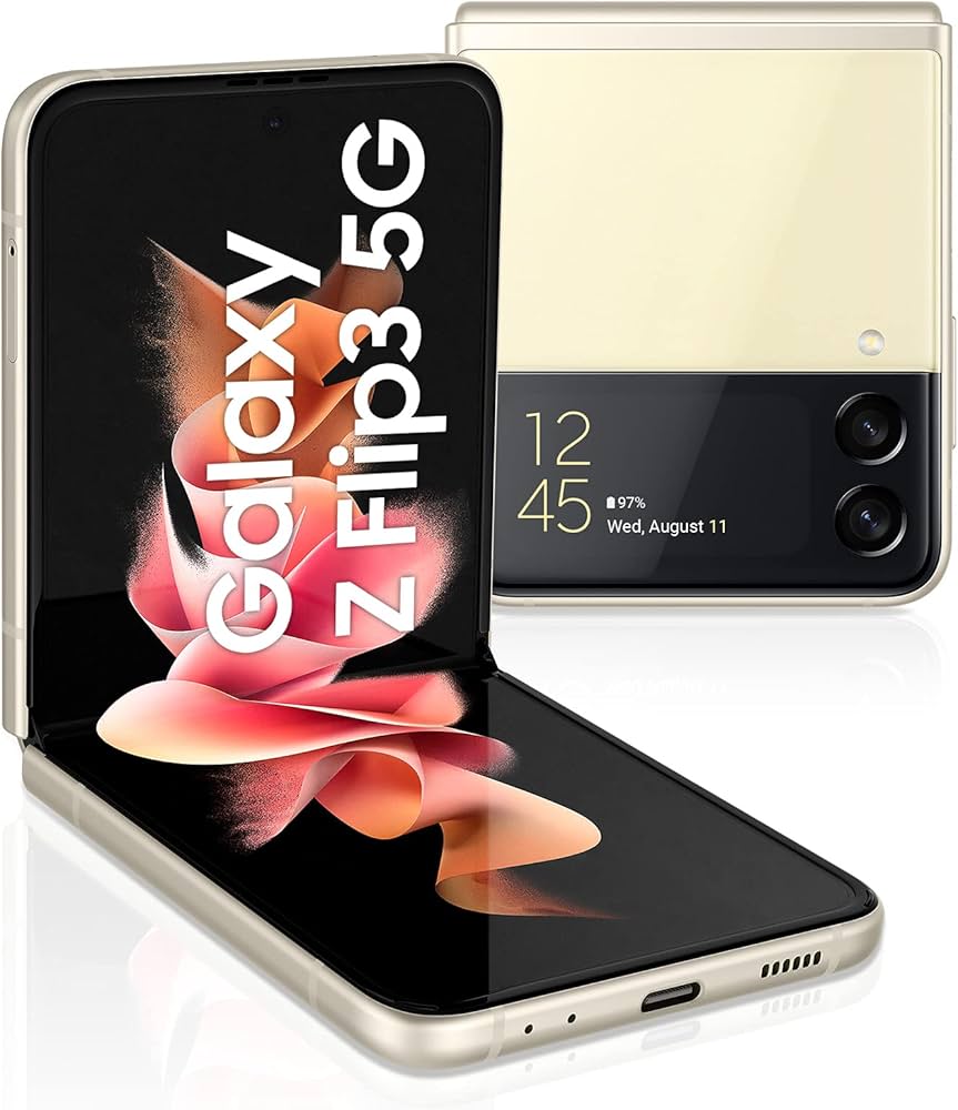 Samsung Galaxy Z Flip3 5G SM-F711UZKACHA - Xfinity Mobile, Cream, 256GB Storage, Dual Rear Camera