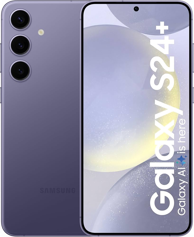 Samsung Galaxy S24+ 5G SM3S921UZVAXAA - Factory Unlocked, Violet, 128GB Storage, Snapdragon 8 Gen 3