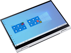 Samsung NP730QDAKB1US : ordinateur portable 2 en 1 optimisé par l'IA avec charge rapide et écran d'une clarté cristalline.