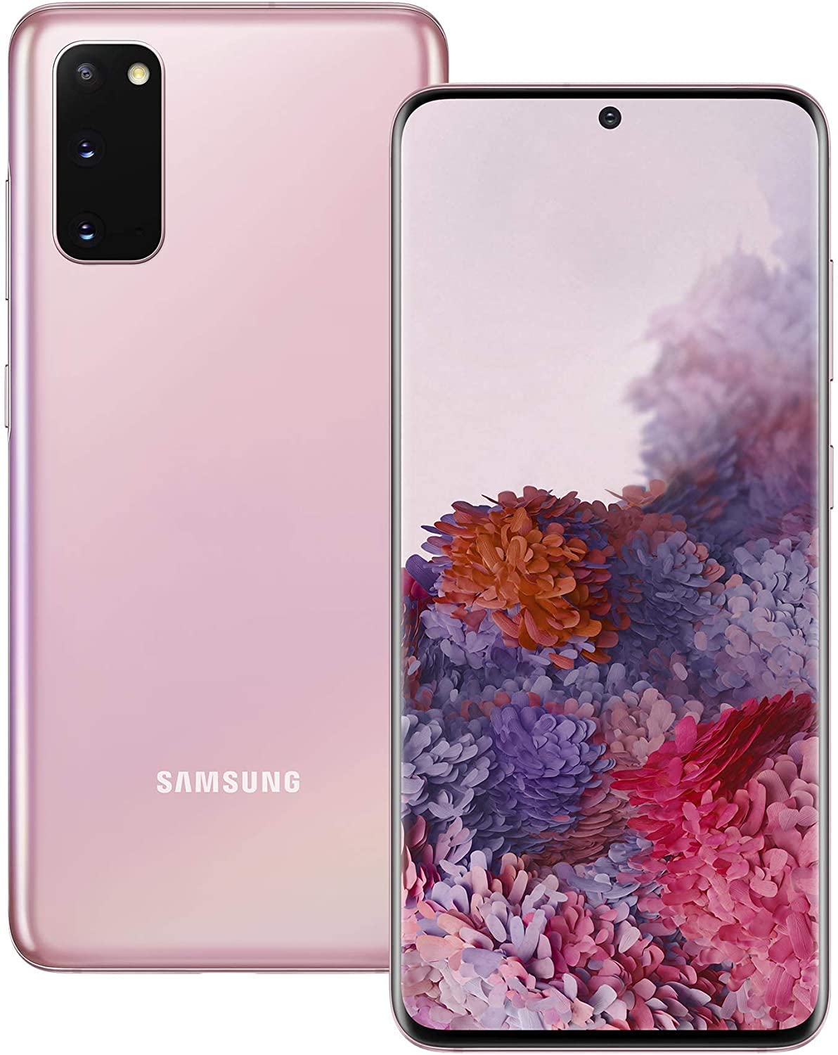 Samsung Galaxy S20 SM-G981UZAAATT - AT&T Locked, Cloud Pink, 128GB Storage, 8K Video Recording