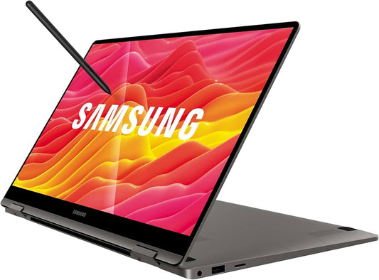 Samsung NP750QFGKA1US : ordinateur portable convertible avec charnière à 360 degrés et améliorations audio alimentées par l'IA.