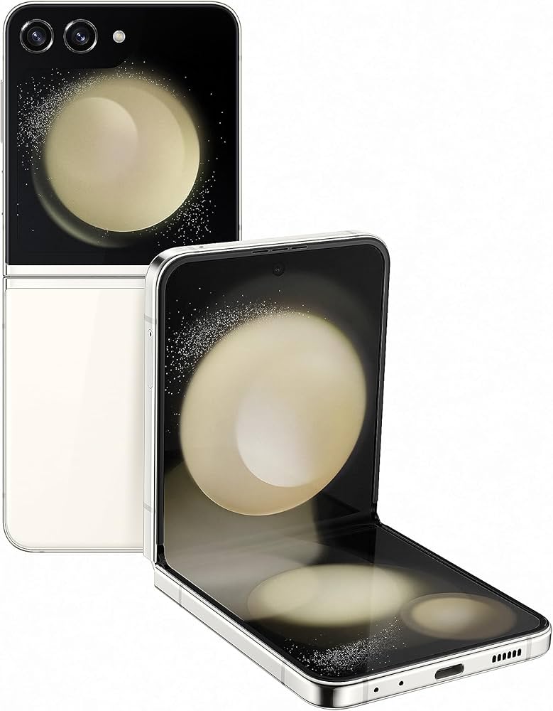Samsung Galaxy Z Flip5 5G SM3F731ULIEXAR - Factory Unlocked, Cream, 1TB Storage, Ultra-Wideband Connectivity
