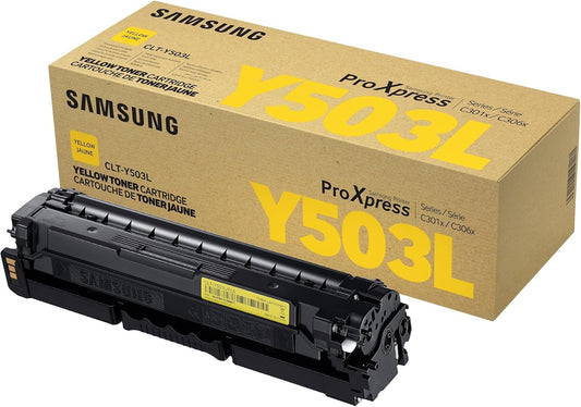Cartouche de toner jaune pour imprimante laser Samsung CLTY503L/XAA Clt-y503l