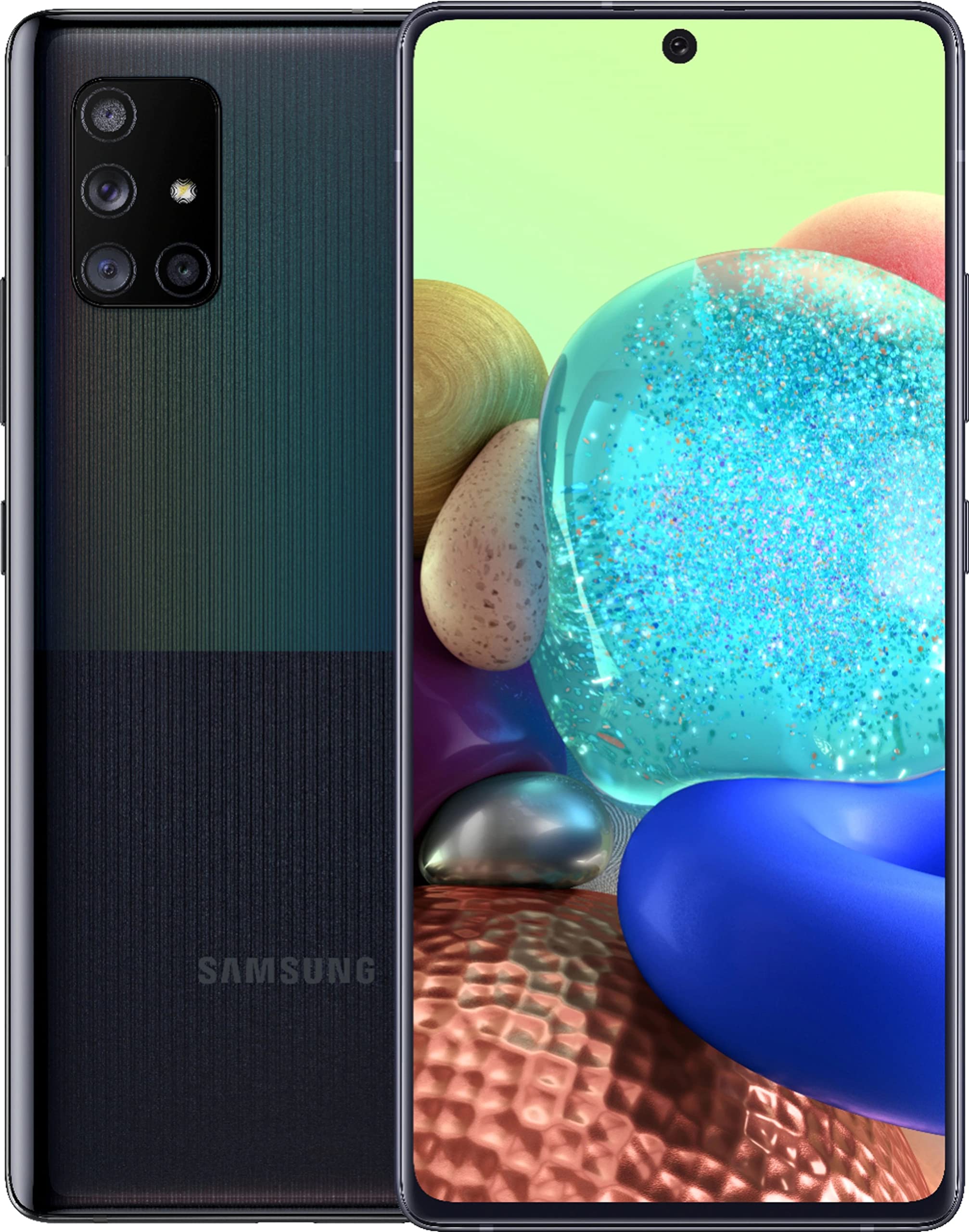 Samsung Galaxy A71 SM-A716 - Unlocked, Black, 128GB Storage, Snapdragon 730, Quad Camera