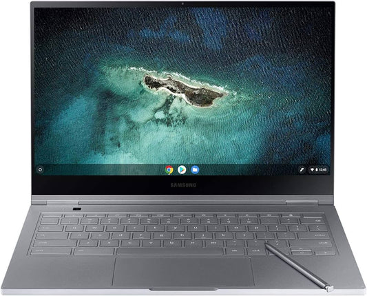 Chromebook Samsung NP930QCG - Chromebook 2 en 1 haut de gamme avec écran tactile de 13,3 pouces, processeur Intel Core i5 et démarrage ultra-rapide, parfait pour les étudiants et les professionnels en ligne.